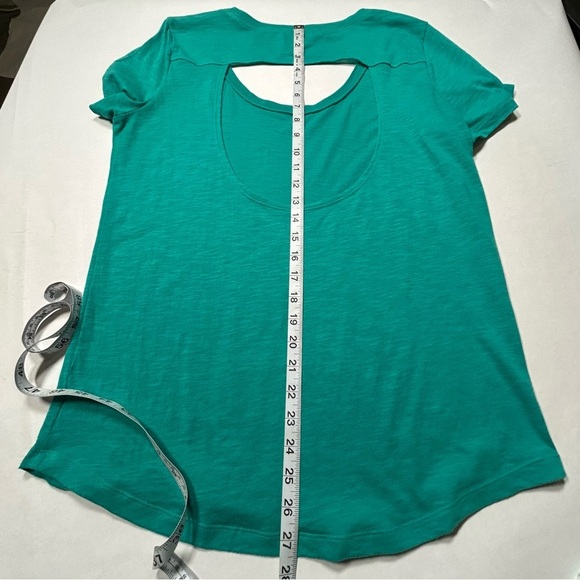 2 for$15 PINK Victoria's Secret Green Cut Out Short Sleeve T-Shirt - Picture 11 of 12